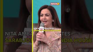 watch  Nita Ambani honors Indian shooter Sarabjot Singh at India House in Paris viral shorts [upl. by Reseda273]