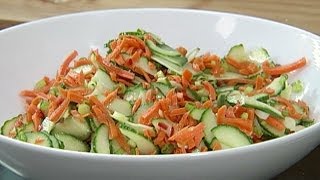 Breville amp Simply Ming present an Asian Cucumber Salad recipe  Breville Sous Chef [upl. by Wilfrid]