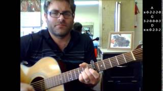 How to play quotSledgehammerquot by Peter Gabriel on acoustic guitar [upl. by Zephan871]