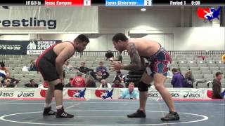 Jesse Campos vs Jason Blakeman at 2013 Veterans Nationals  Freestyle [upl. by Sad]