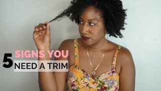 5 Signs You Need to Trim Your Natural Hair  Joanna E [upl. by Blynn]