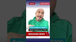 Bonus mamma 3000€ bonusmamma decontribuzione [upl. by Frazier]