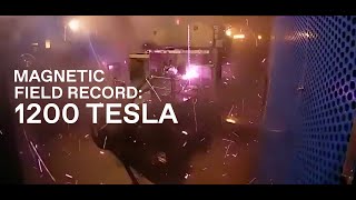 Magnetic Field Record Set With a Bang 1200 Tesla [upl. by Olocin691]