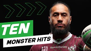 10 NRL MONSTER HITS you will want to see again 🤯 [upl. by Murvyn]