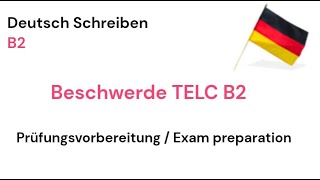 Beschwerde schreiben TELC B2 Prüfungsvorbereitung  Exam preparation TELC B2 writing a complaint [upl. by Ekyt]