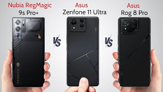 Nubia RedMagic 9s Pro vs Asus Zenfone 11 Ultra vs Rog 8 Pro Gaming King [upl. by Ennagrom782]