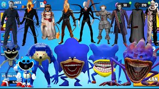 CREEPYPASTA KILLER VS SHIN SONIC TAPES FAMILY in STUMBLE GUYS [upl. by Anayrb]