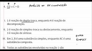 Reações na química Simplestroca duplatroca síntese e análise [upl. by Sine]