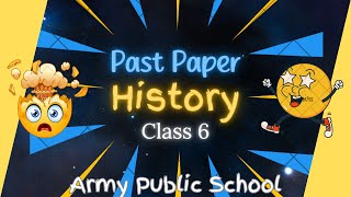 APS History Past Paper for Class 6 Champs Excel in Your Exams [upl. by Aysab]