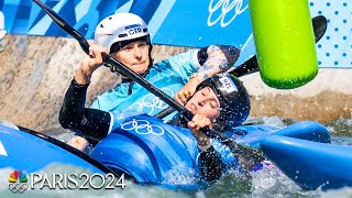 Kayak Cross Carnage The newest Olympic sport goes CRAZY  Paris Olympics  NBC Sports [upl. by Giavani]