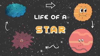 Life Cycle of a Star  Gravity and Fusion Science for Kids [upl. by Naeruat]