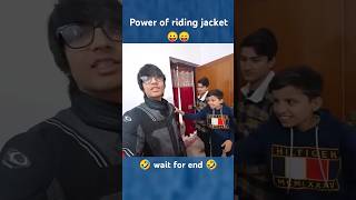 Power of riding jacket 🤣  sourav Joshi vlogs shorts souravjoshivlogs [upl. by Lowery]