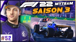 F1 22 MyTeam 52 11 DNFs SAFETY CAR amp COURSE DE FOU [upl. by Airotnahs]