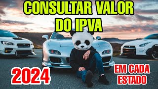 COMO CONSULTAR IPVA 2024 [upl. by Irrac]