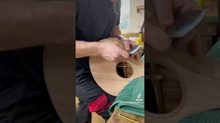 Celtic Mandola build part 26  final touches to the binding luthier mandola woodworking [upl. by Ocnarfnaig]