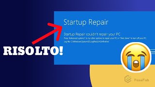 Startup Repair non ripara il tuo PC ✅ Risolvere il ciclo di Automatic Repair in Windows 1110 [upl. by Fonseca318]