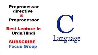 What is Preprocessor in Program  Preprocessor Directive  Lecture in UrduHindi [upl. by Patricio76]