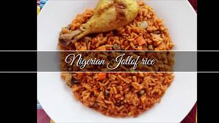 JOLLOF RICE RECIPE  NIGERIAN FOOD [upl. by Theressa]