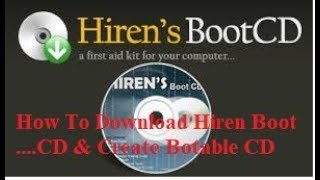 Hirens 152 Boot CD Downloading And Create Bootable CD [upl. by Anayet]