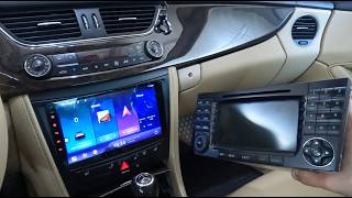 9” Inch Android Car Stereo System In Mercedes CLS [upl. by Haraf]