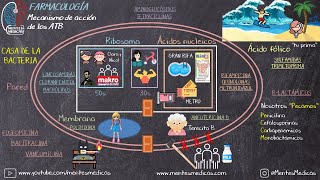 Antibióticos Mecanismo de Acción SÚPER FÁCIL MNEMOTECNIA  Mentes Médicas [upl. by Fletcher]