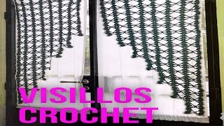 Visillos Tejidos a Crochet Para Ventanas Diseños [upl. by Ttevi]