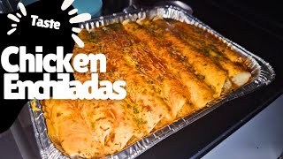 âœ¨ï¸EASY Chicken Enchiladas Using Leftover Chickenâœ¨ï¸ chickendinner recipe foodie [upl. by Neddra]