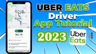 Uber EATS Delivery App Tutorial for 2023 Step by Step [upl. by Jerrold326]