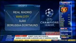 UEFA Champions League Draw 2012 2013 [upl. by Mckale]