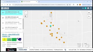 Series of earthquakes strike in El Centro area [upl. by Alleber134]