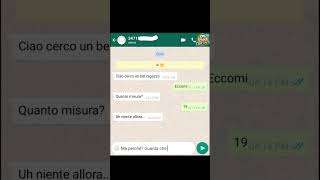 Ciao cercavo un bel ragazzo 😂 shorts whatsapp chat [upl. by Alyakam]