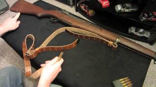 M1 Garand M1907 Sling Installation [upl. by Jarv]