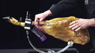 Cómo cortar jamón ibérico  Limpieza y Perfilado 25 [upl. by Dumanian]