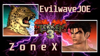 【TEKKEN 3Arkadyzja】EvilwaveJOE vs ZoneX【090724】 [upl. by Nava]