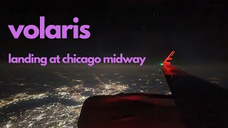 Chicago Midway International Airport landing  Volaris  Airbus A320NEO  XAVRD  Y4 908 [upl. by Balf]