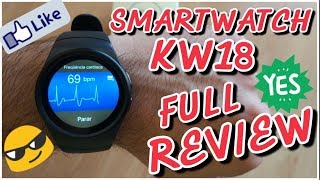 Smartwatch KINGWEAR KW18  Melhor CUSTO BENEFICIO  Qualidade INCRÍVEL Análise EM PORTUGUES [upl. by Intruoc]