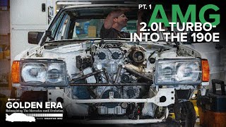 Squeezing A Turbocharged 20L AMG Engine Into A Mercedes 190E  FCP Euros Golden Era Project Pt 1 [upl. by Ingvar]