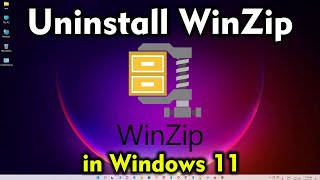 How to Uninstall WinZip in Windows 11 [upl. by Idnym]