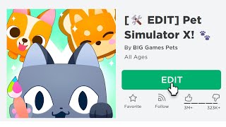 😱 Create Your OWN Pet Simulator X GAME NOW [upl. by Zurkow876]