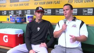 Miami Marlins outfielder Christian Yelich interview with PONY Baseball [upl. by Kenji521]