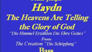 The Heavens Are Telling  Haydn  Basswmv [upl. by Sebastiano]