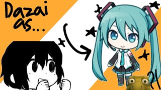 Bsd react to dazai as HATSUNE MIKU  hatsunemiku yay dazai pjsk bsd [upl. by Margarida]