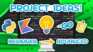 15 Programming Project Ideas  From Beginner to Advanced [upl. by Loggia]