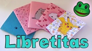 Haz libretitas fáciles  DIY Easy notebooks [upl. by Castora]