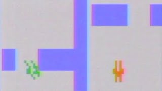 Street Racer Atari 2600 Gameplay Slalom Mode [upl. by Aissert359]