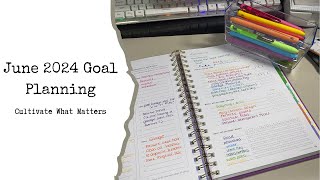 June 2024 Goal Planning  Cultivate What Matters  Tending List [upl. by Boyt]