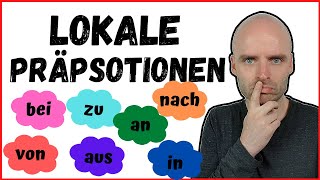 Lokale Präpositionen  Wo  A2 B1 B2  Deutsch lernen  Learn German [upl. by Rickard336]