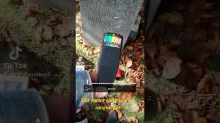 EMF meter spikes says maybe South Glens Falls cemetery south glens falls NY paranormal ghost video [upl. by Vig]