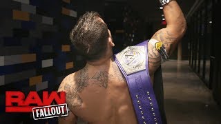 Kalisto dedicates his WWE Cruiserweight Title victory to Eddie Guerrero Raw Fallout Oct 9 2017 [upl. by Anitnemelc]