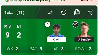 Live🔴✅MIB vs BI Dream11 Prediction  MIB vs BI Dream11 Team  MIB vs BI Dream11 Prediction [upl. by Bullion]